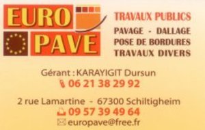 Un nouveau PARTENAIRE : EURO PAVE