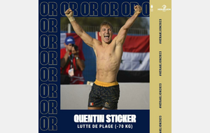 Médaille d'OR pour Quentin Sticker