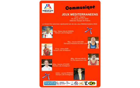 3 Schilikois aux Jeux Méditerranéens