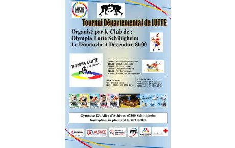 Tournoi départemental U7 à U13 à Schiltigheim le 04/12