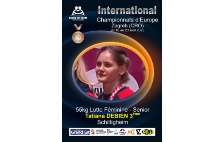 Tatania 3ème aux Championnats d'Europe