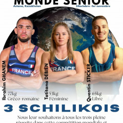 3 Schilkois aux championnats du Monde